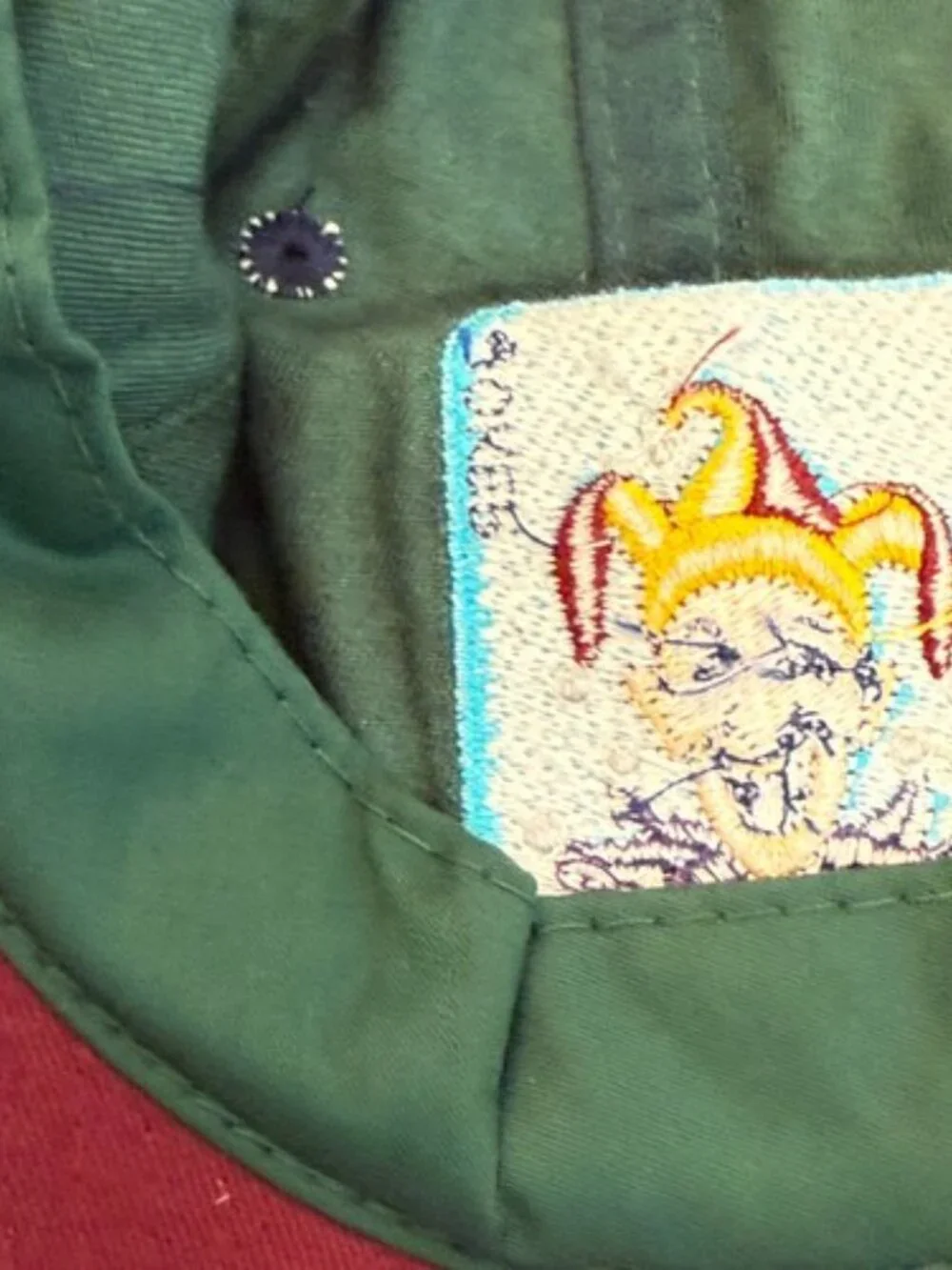 VINTAGE JOKER HYPNOTIC HATS EMBROIDERED HYP GREEN BLUE SNAPBACK CAP MADE TAIWAN
